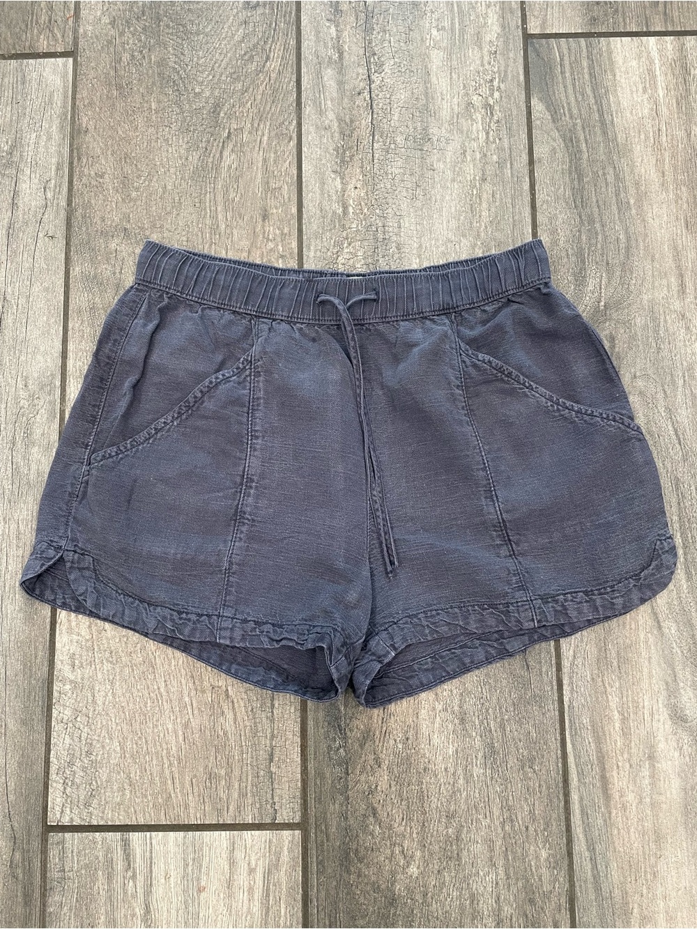 C&C California Navy Elastic Drawstring Athletic Shorts
